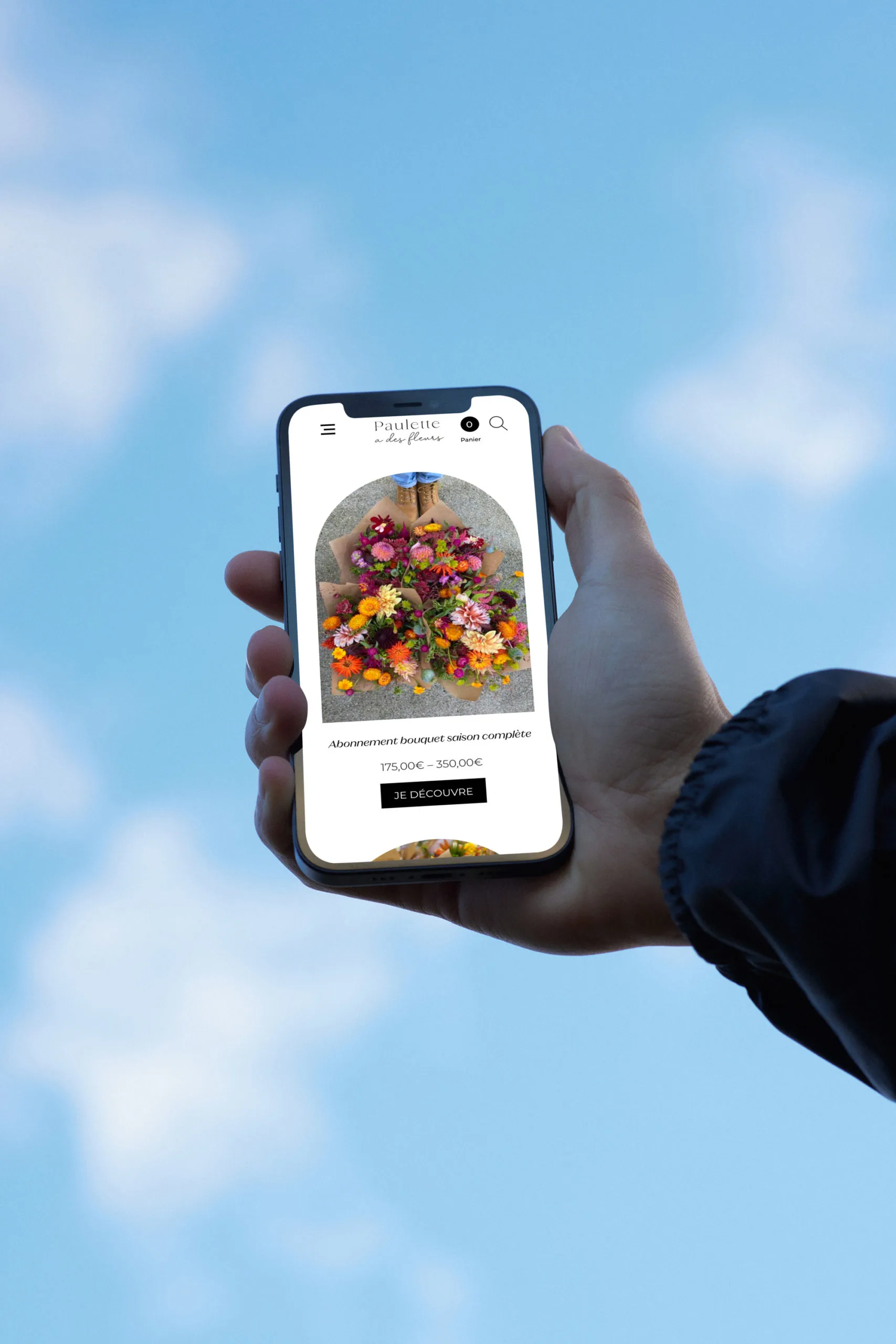 Paulette a des fleurs