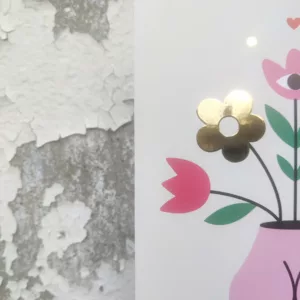 Affichette grande carte A5 - Fesses en fleurs – Image 3