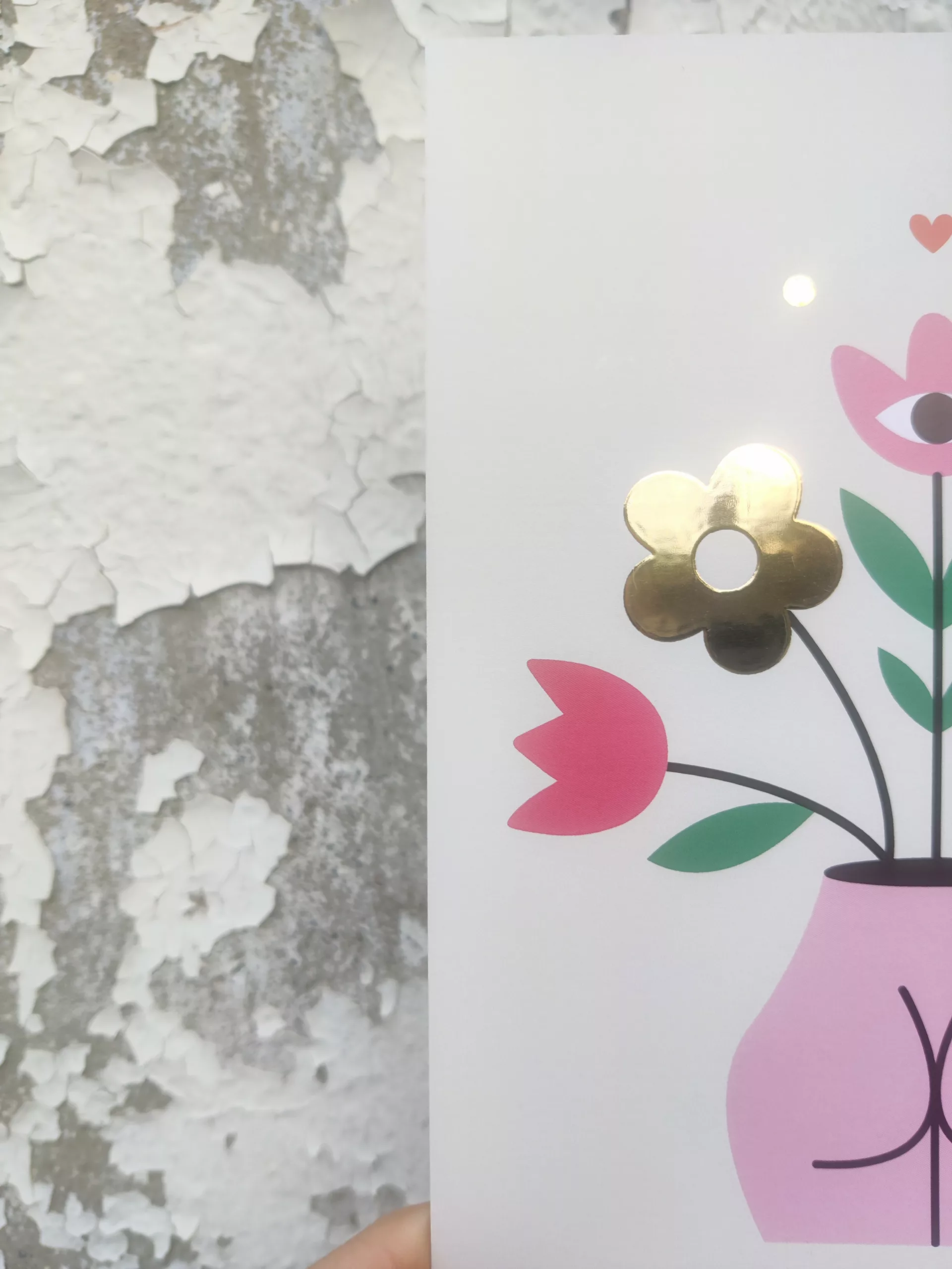 Affichette grande carte A5 - Fesses en fleurs – Image 3