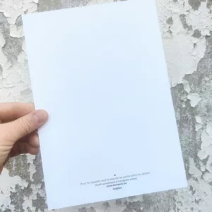 Affichette grande carte A5 - Gros chat – Image 3