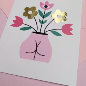 Carte postale - Fesses en fleurs – Image 2