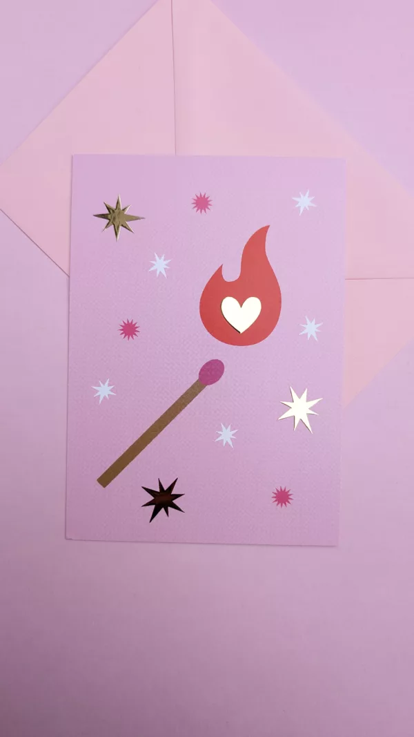 Carte postale - Allumette folle