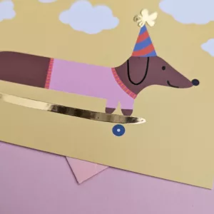 Carte postale - Teckel en skate – Image 2