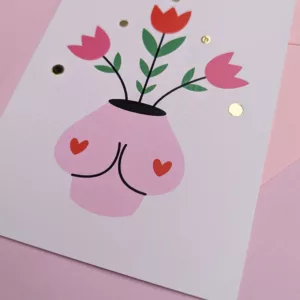 Carte postale - Boobs fleuris – Image 3