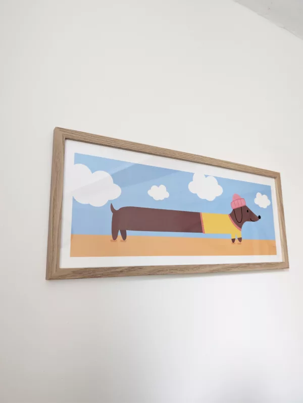 Affiche teckel interminable