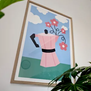 Affiche Cafetière fleurie – Image 2