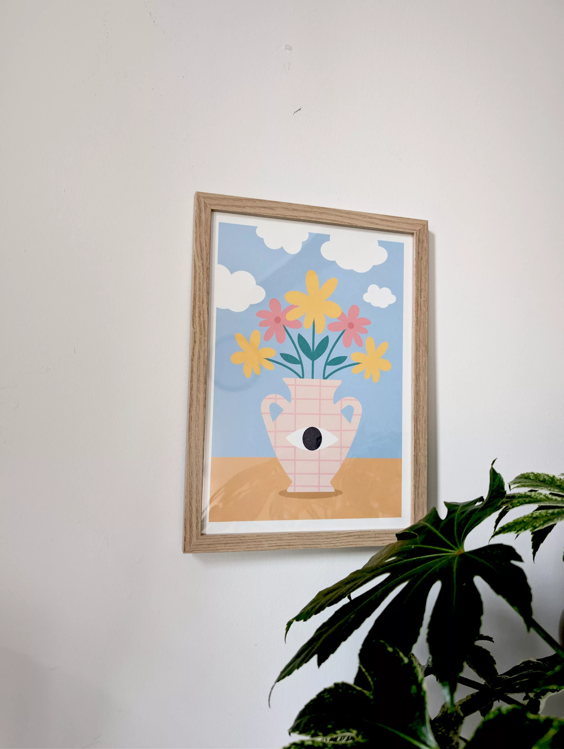 Affiche fleurs sous surveillance – Image 1