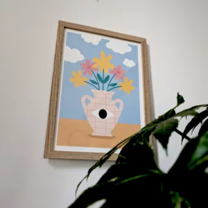 Affiche fleurs sous surveillance – Image 2