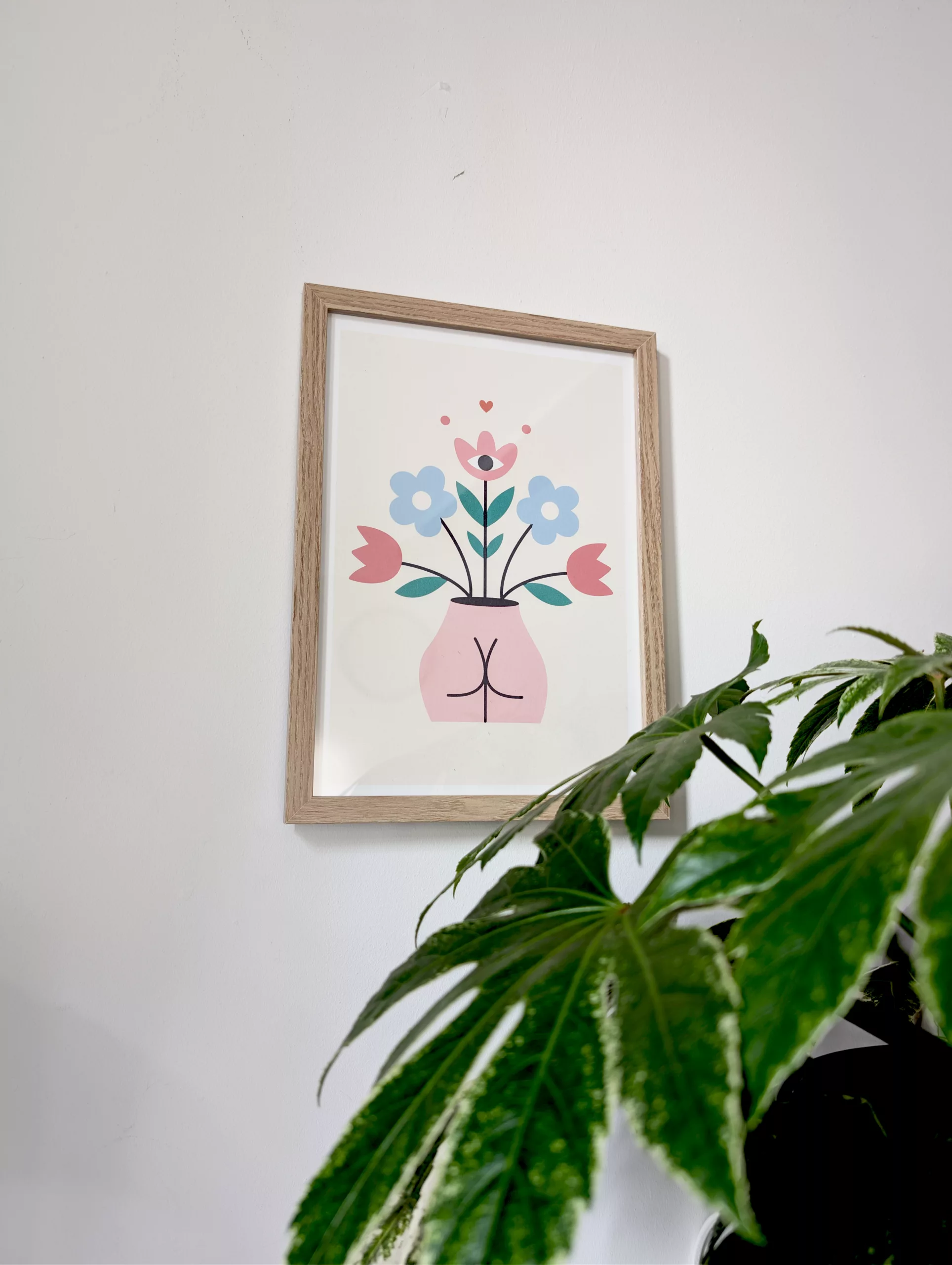 Affiche vase fesses fleuries – Image 2
