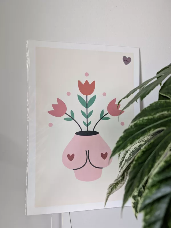 Affiche vase Boobs