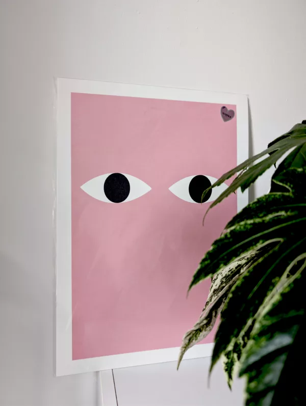 Affiche yeux malicieux