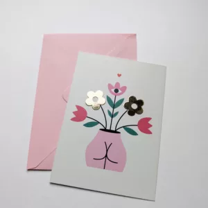 Carte postale - Fesses en fleurs – Image 1