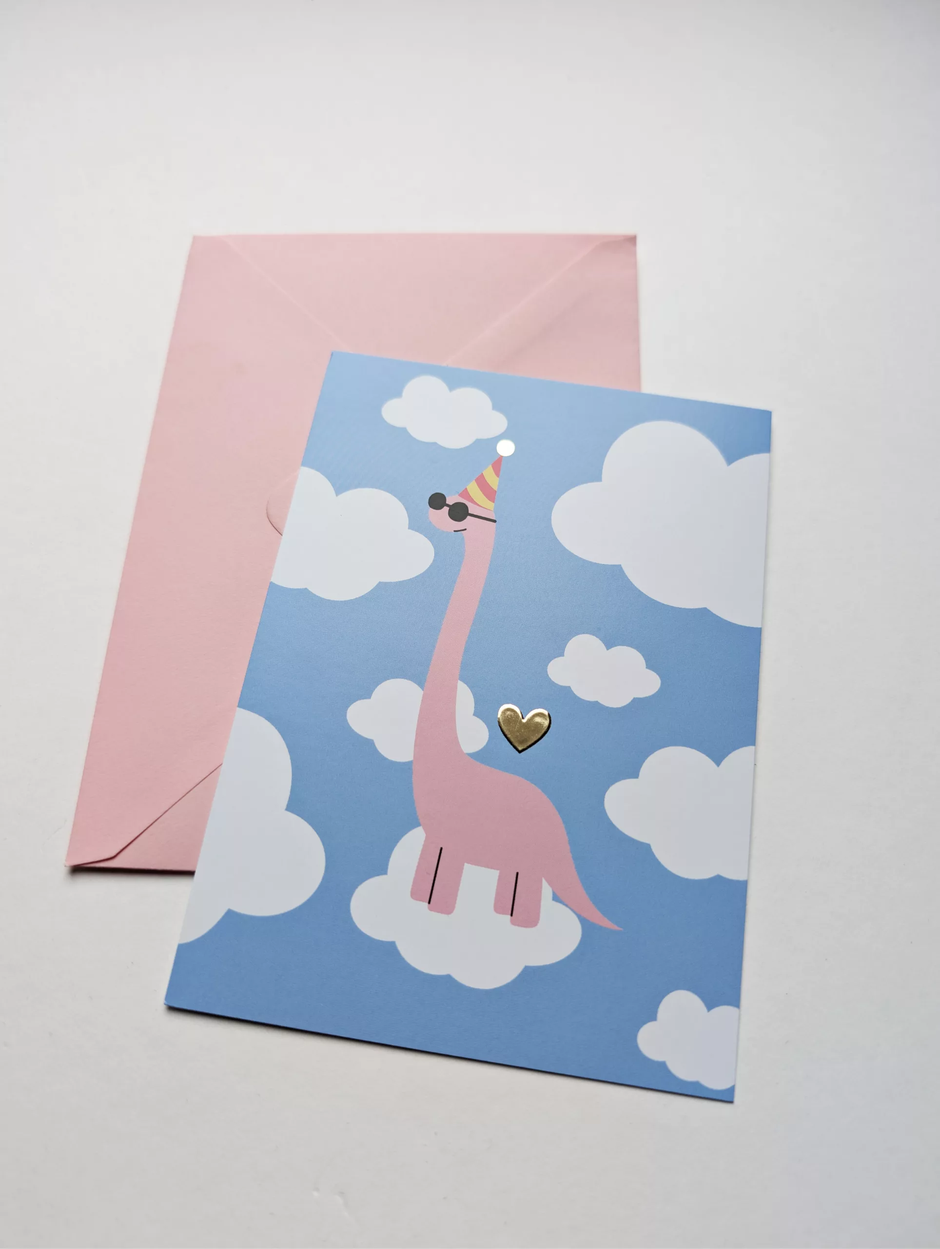 Carte postale - Dino en fête – Image 1