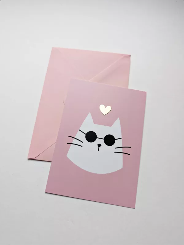 Carte postale - Chat du soleil