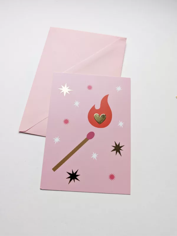 Carte postale - Allumette folle