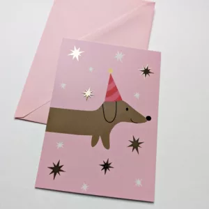 Carte postale - teckel festif – Image 1